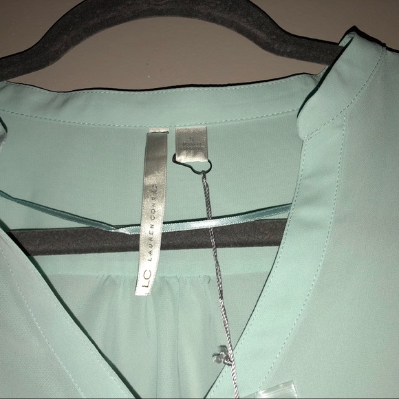 LC Lauren Conrad Mint Green Hi-Low Top•Small•NWT - Picture 3 of 8
